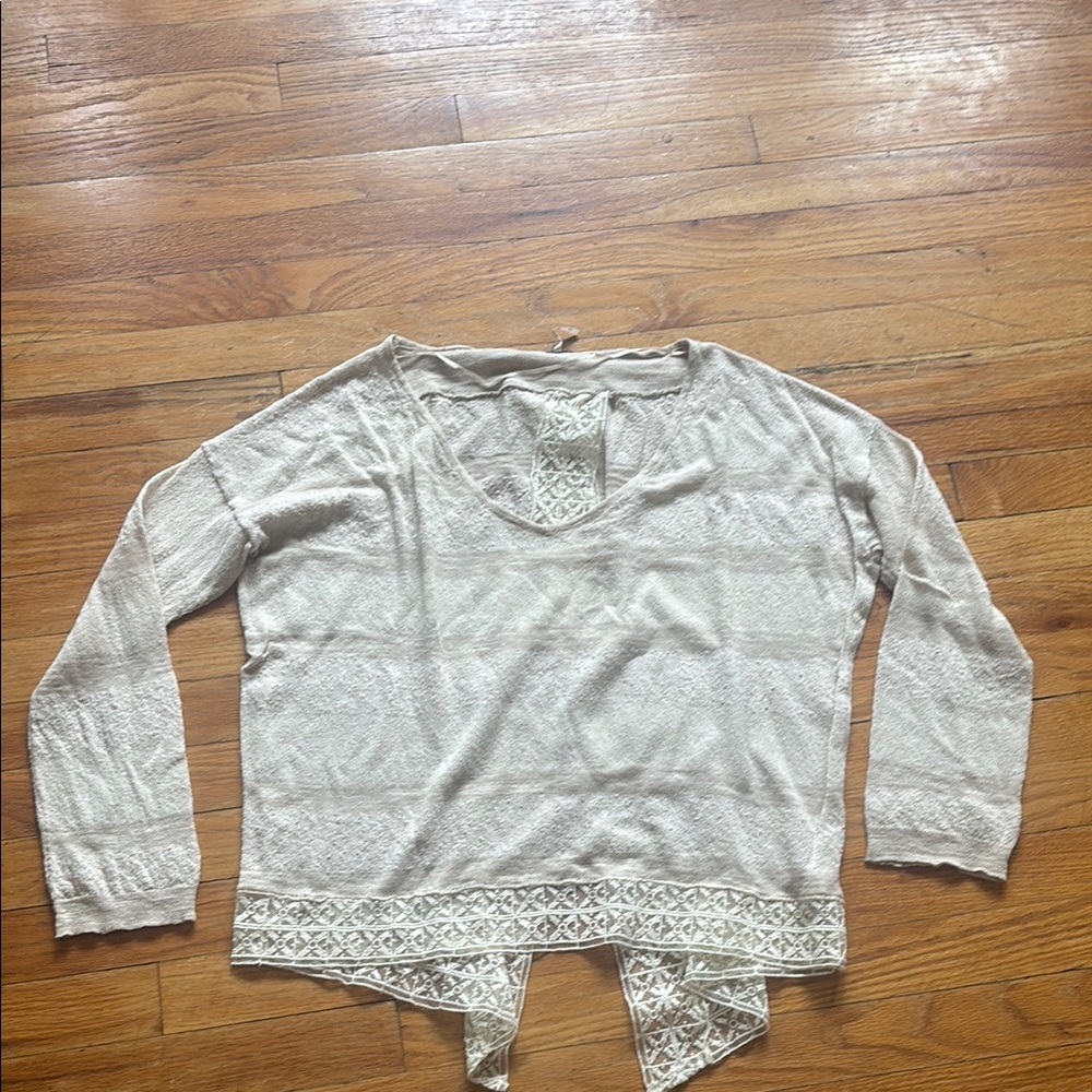 Free People Open Back Sweater